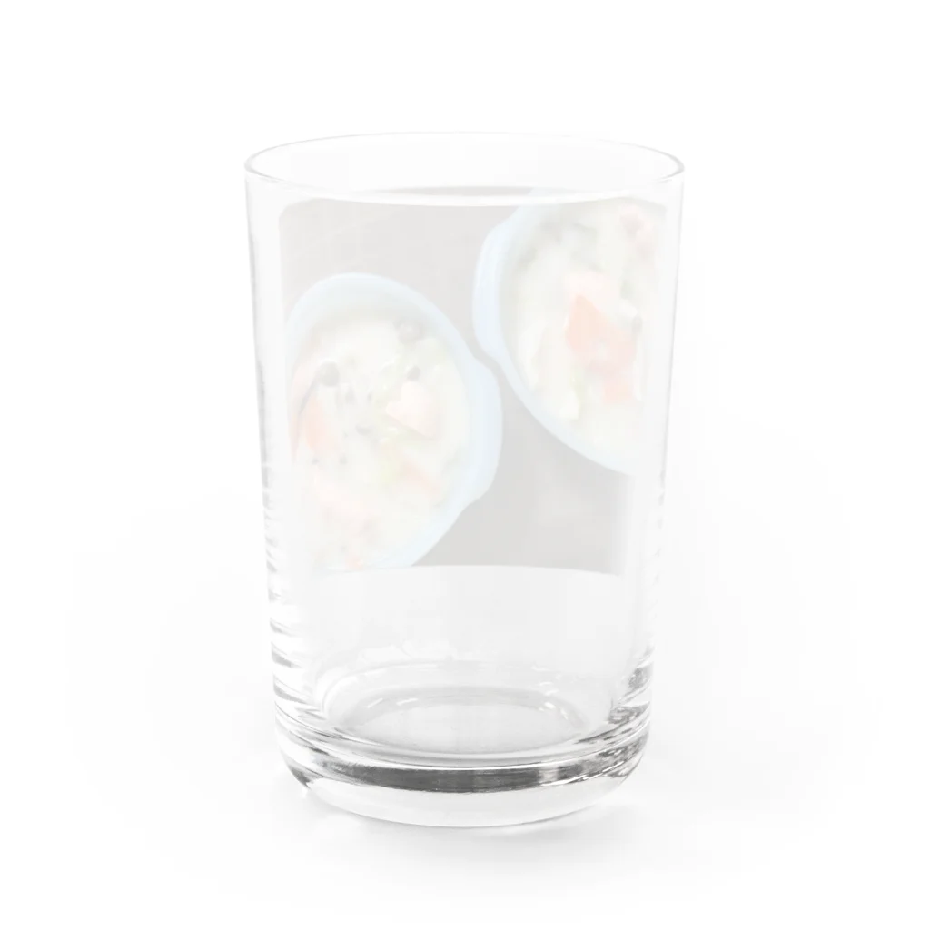 coronblanの鮭のクリームシチュー グラス反対面