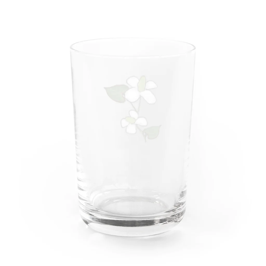 気ままに創作　よろず堂のどくだみ Water Glass :back