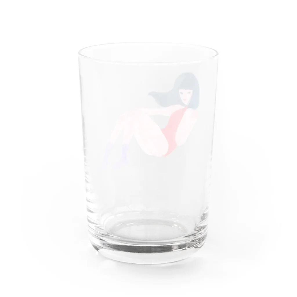 itohidemi.shopのスペースガール Water Glass :back