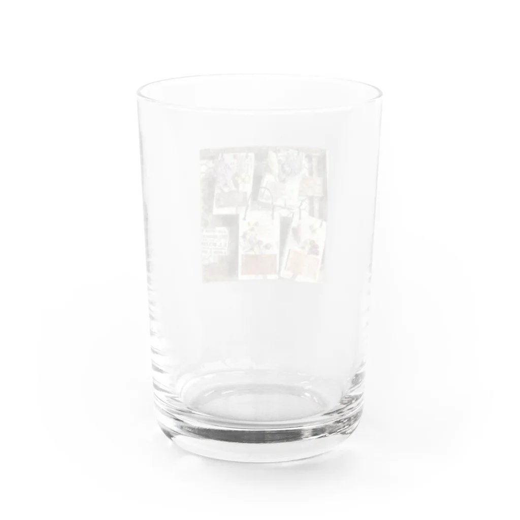 full  of funのフラワーコレクション・イラスト風（正方形） Water Glass :back