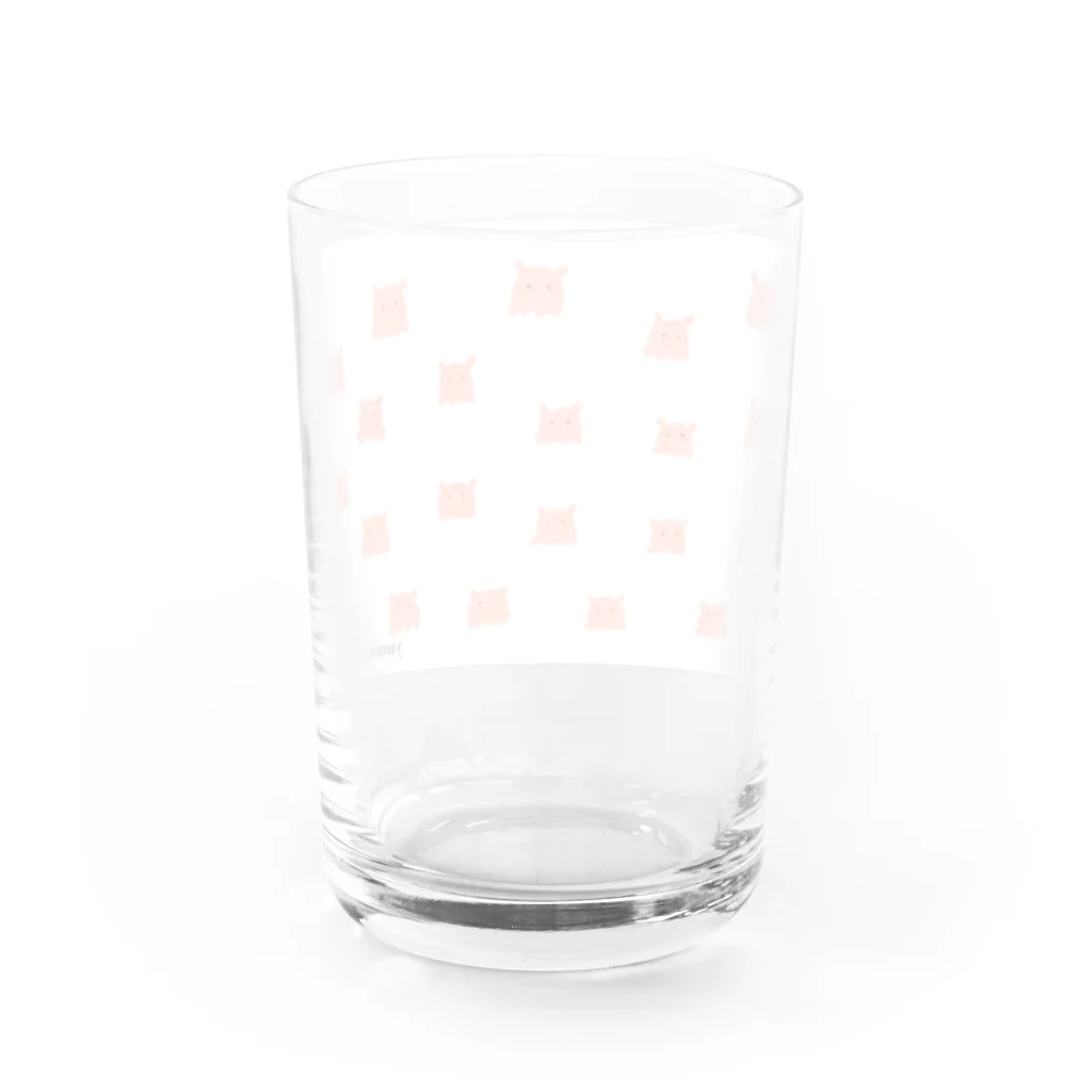 ベガのひつじのメンダコドット Water Glass :back