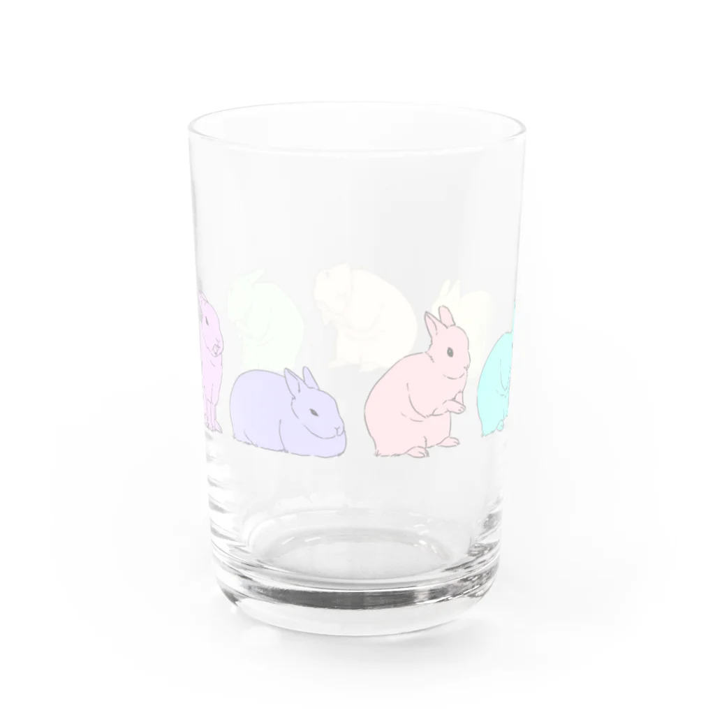 Usagi Kawaiiのくしくし Water Glass :back