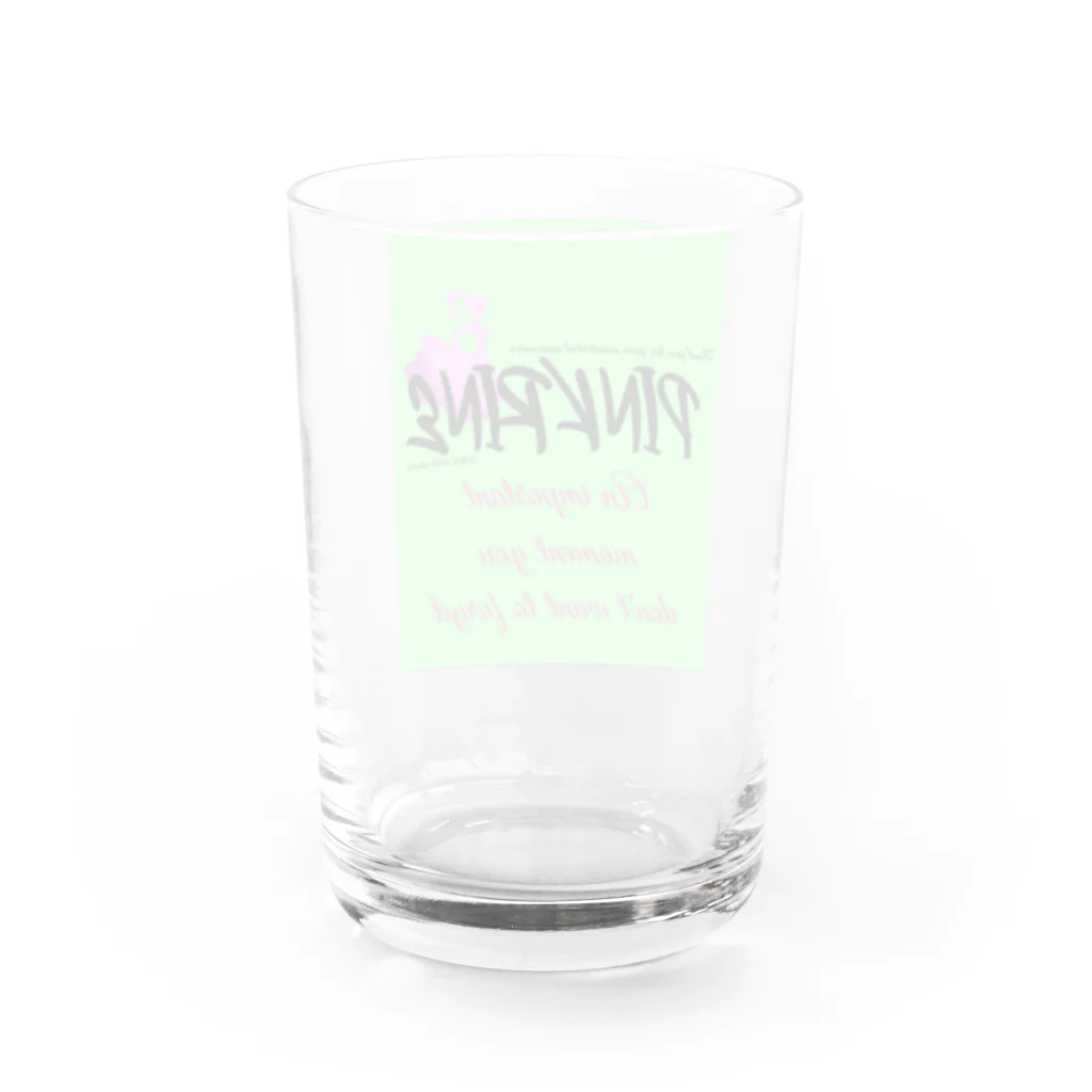 【Pink Rine】の【Pink Rine】オリジナル (green) Water Glass :back