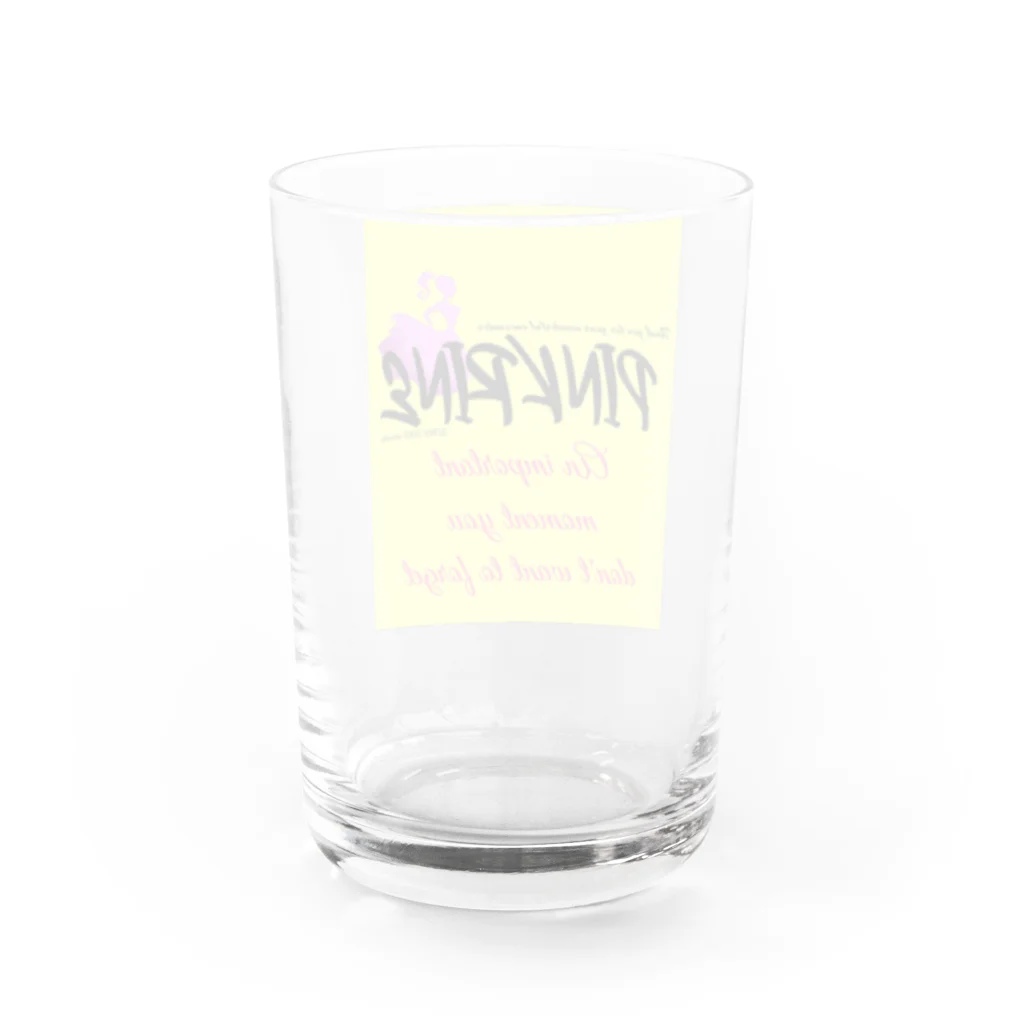 【Pink Rine】の【Pink Rine】オリジナル(yellow) Water Glass :back