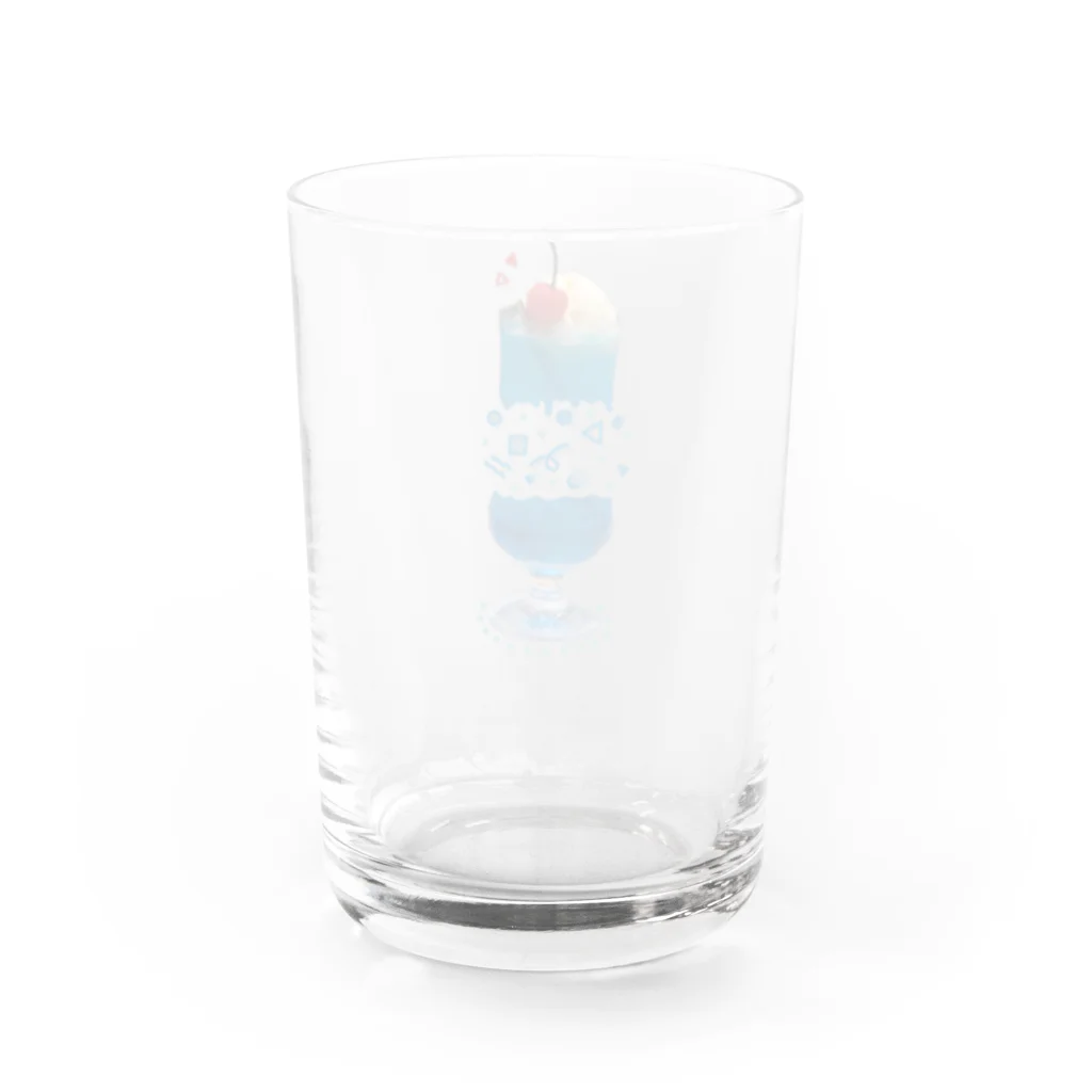 まほうつかいカンパニのクリームソーダの純情 Water Glass :back