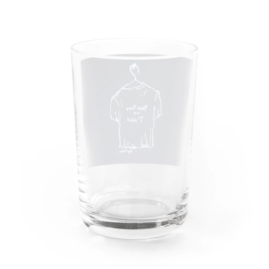 Yore Yore no T-shirtのYoreYore no T-shirtのロゴくん Water Glass :back