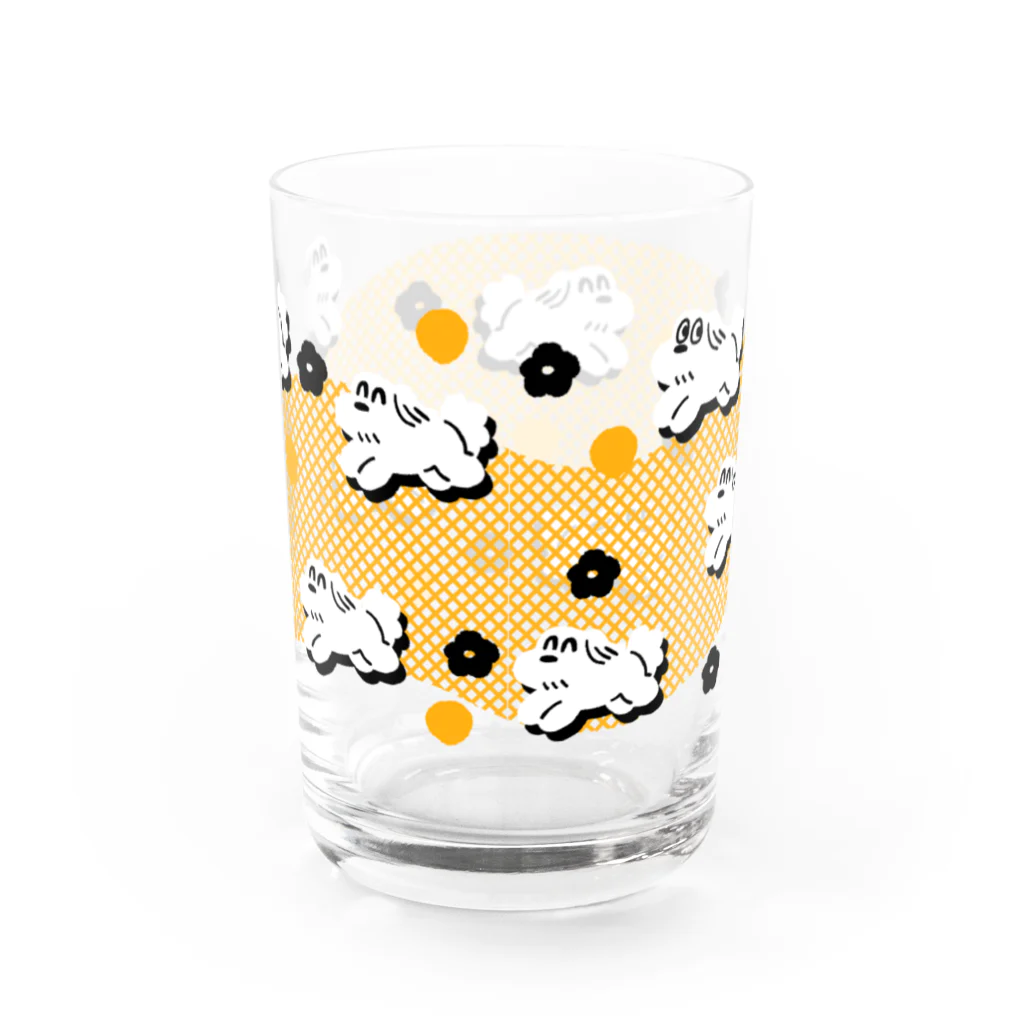 Buonoの走る犬ちゃん Water Glass :back