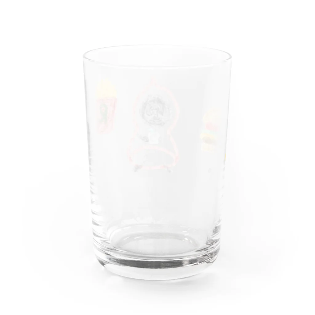 くっつきたがりの満腹 Water Glass :back