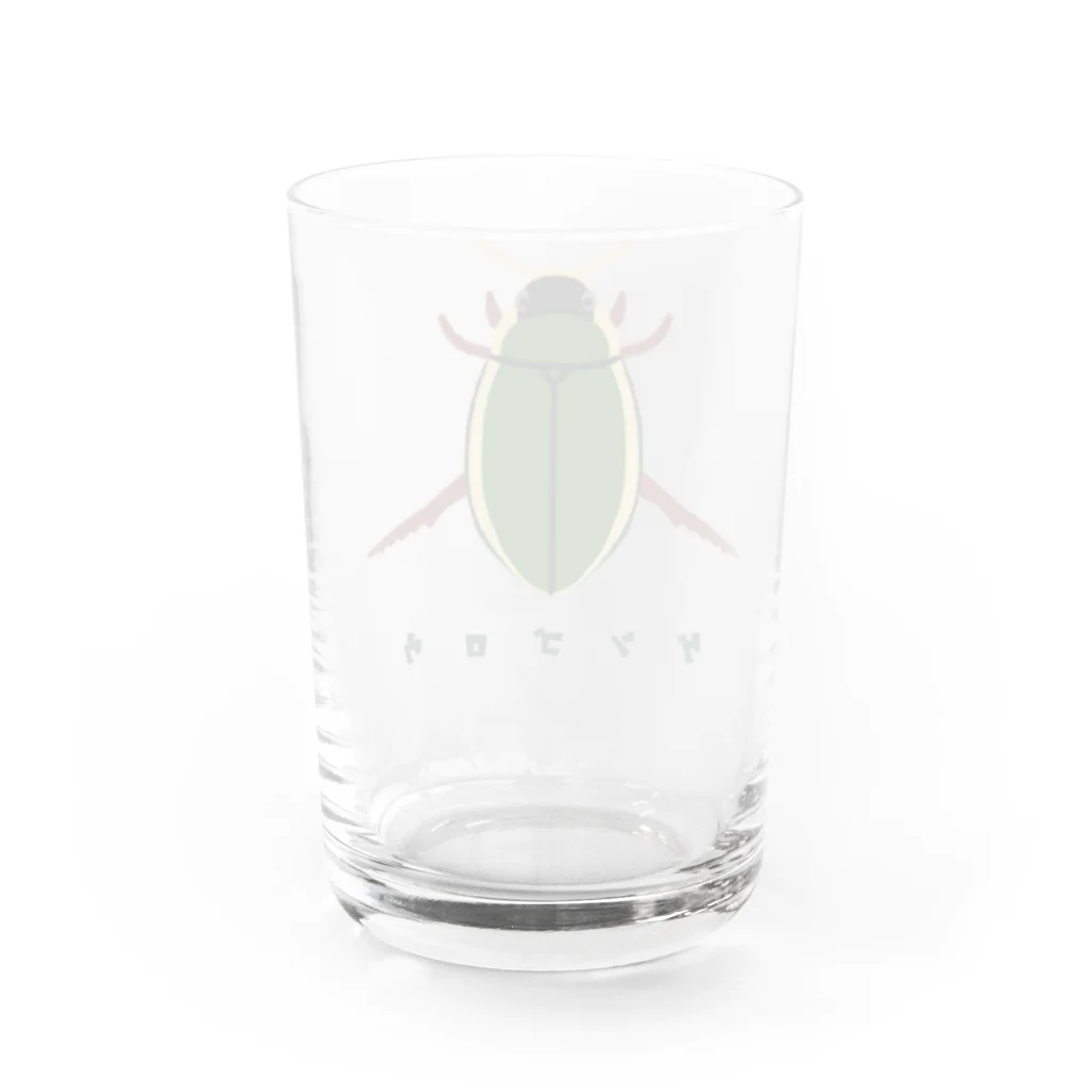 さちこの生物雑貨のゲンゴロウ Water Glass :back