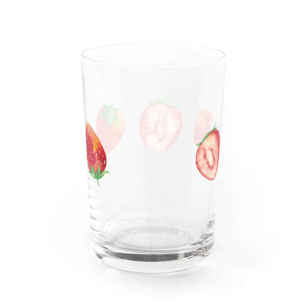 さとろくのいちごグラス Water Glass :back