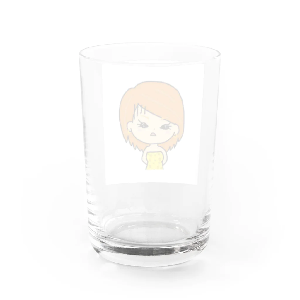 ギャルママえりぽよの呆れリンガーtシャツ Water Glass :back