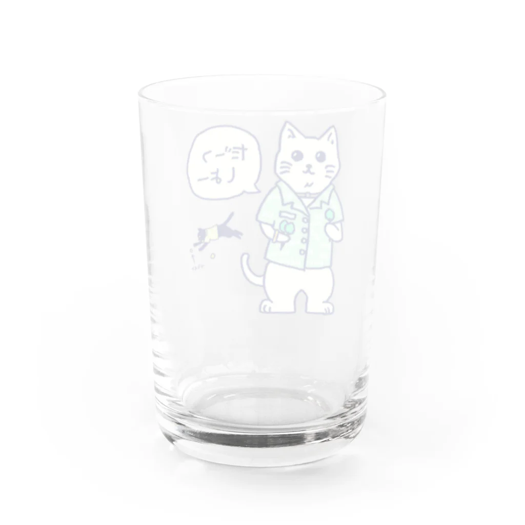 SWEET＆SPICY 【 すいすぱ 】ダーツのダーツする白猫🎯 Water Glass :back