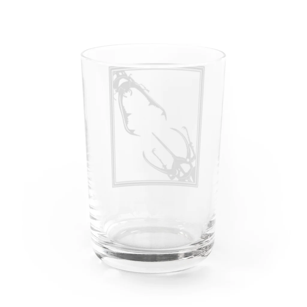 Medusasのカブトムシとクワガタ Water Glass :back