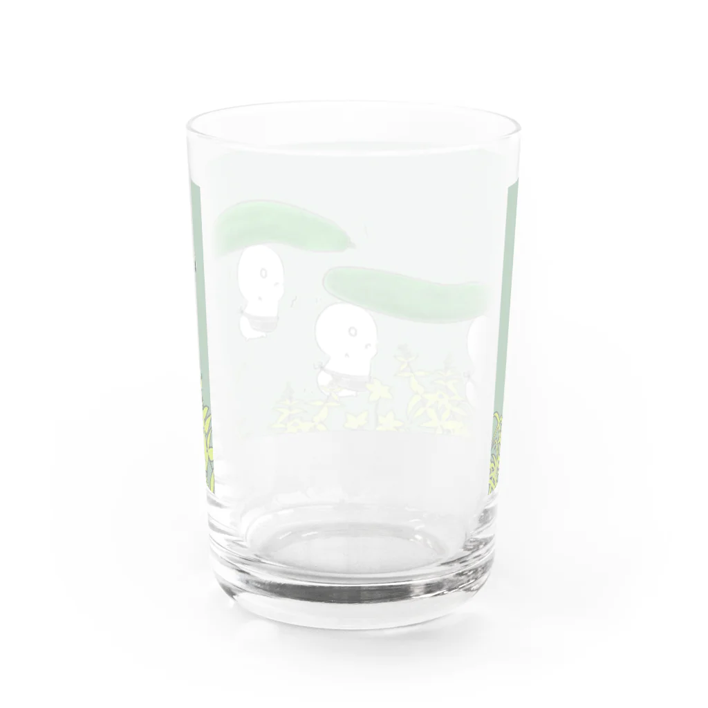 煤音小紋ちのキュウリと Water Glass :back