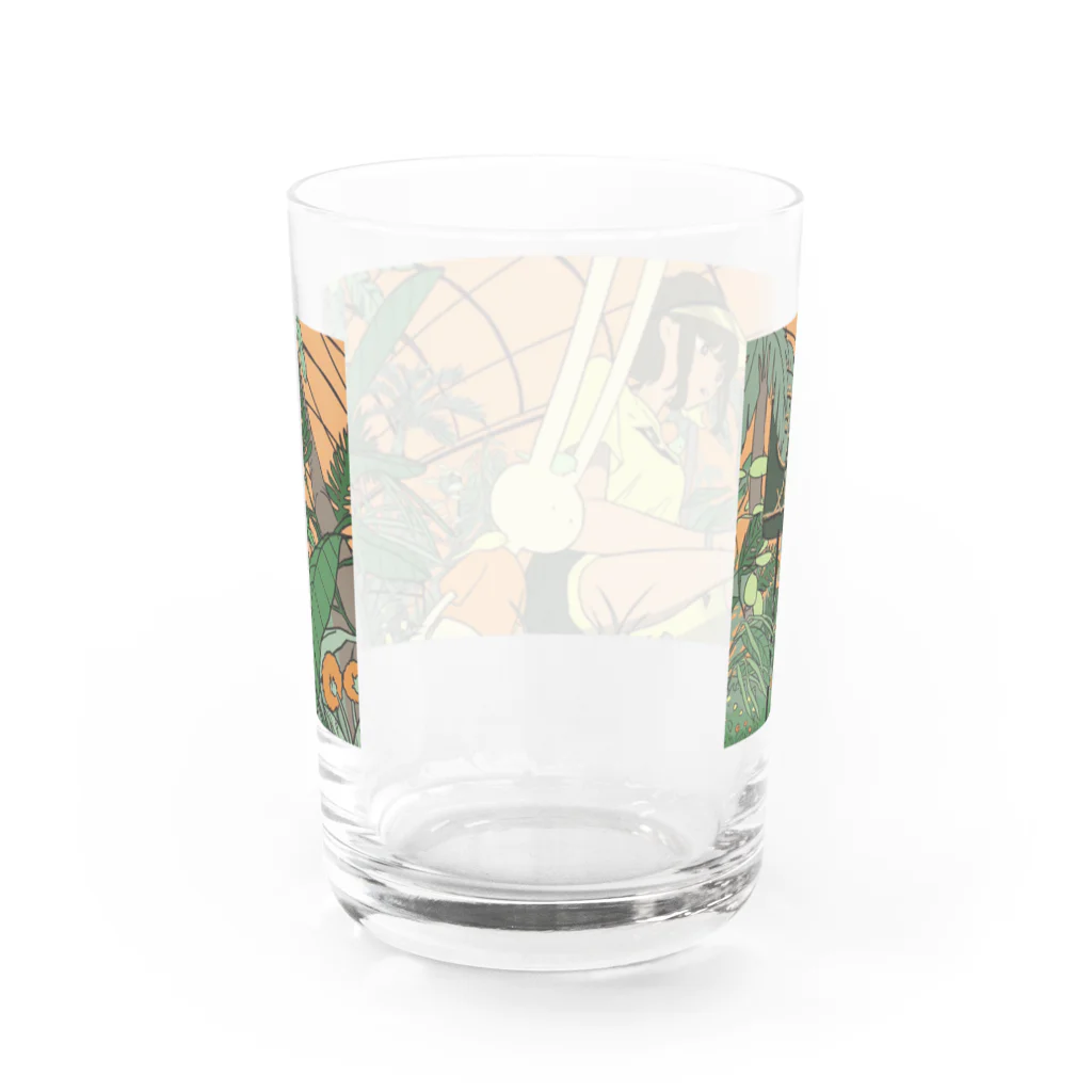 卒業クラブの耳長太郎と植物園 Water Glass :back