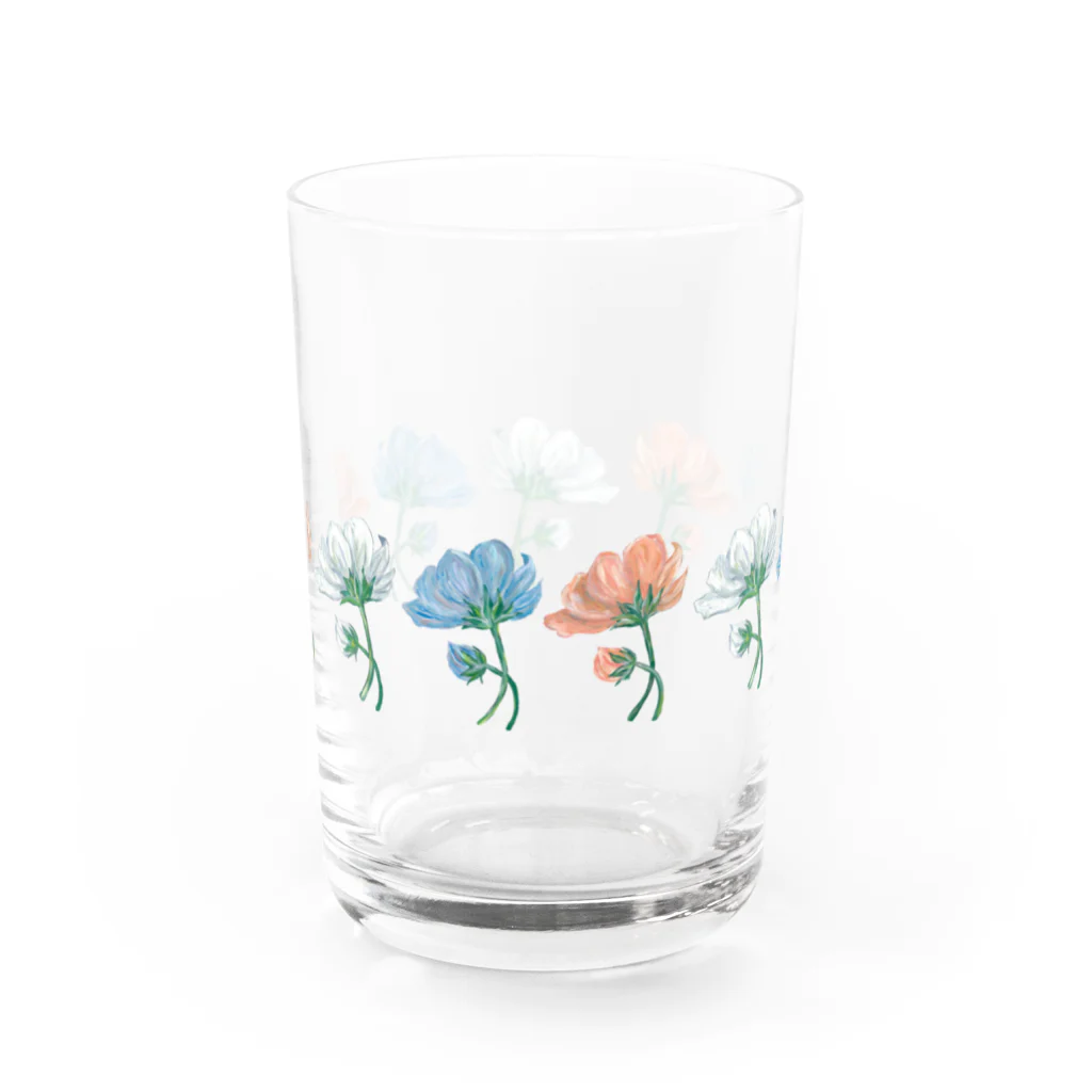 Asahi art styleの花花花 Water Glass :back