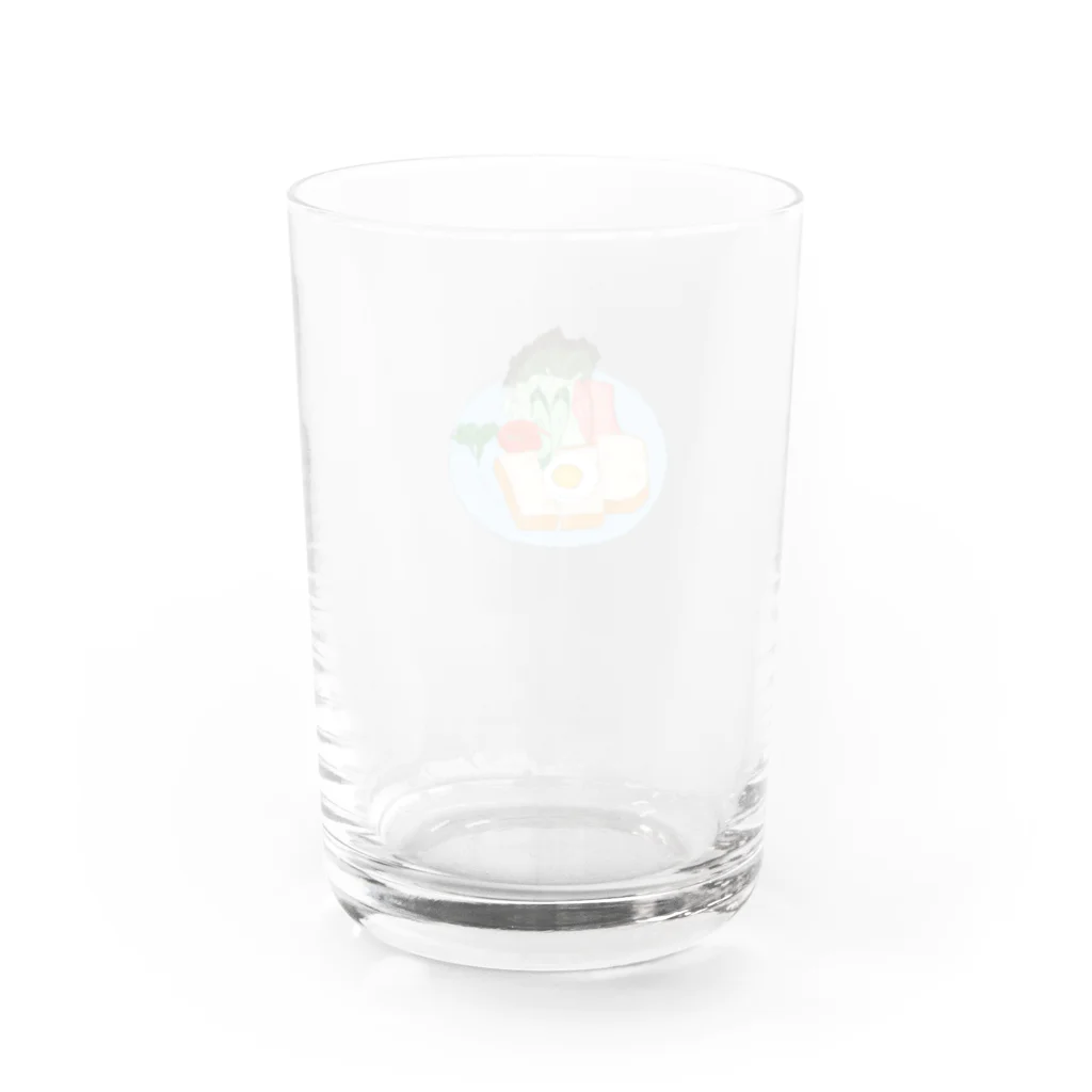 山田オートミールのモーニング Water Glass :back
