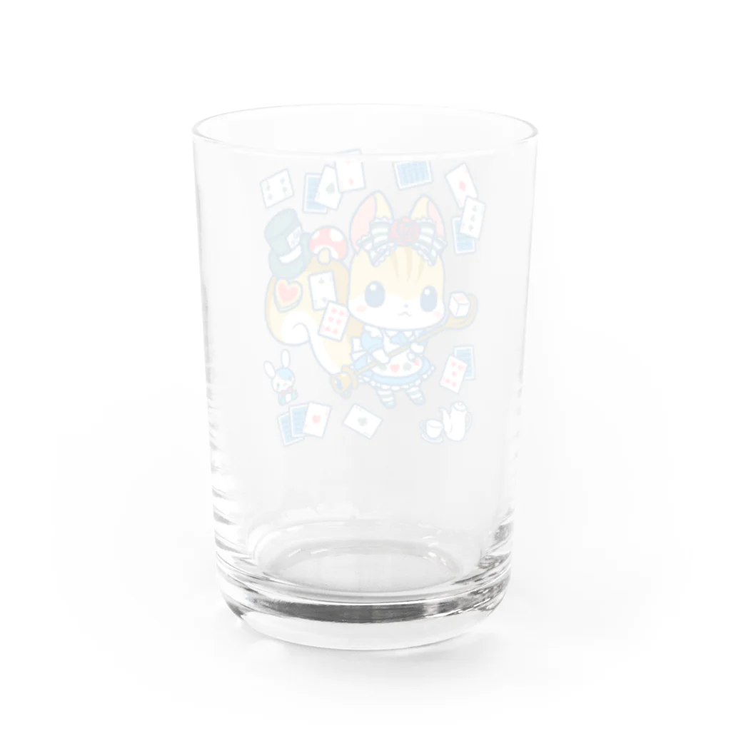 ☀️ひなたぼっくすの🐿デコりす アリス Water Glass :back