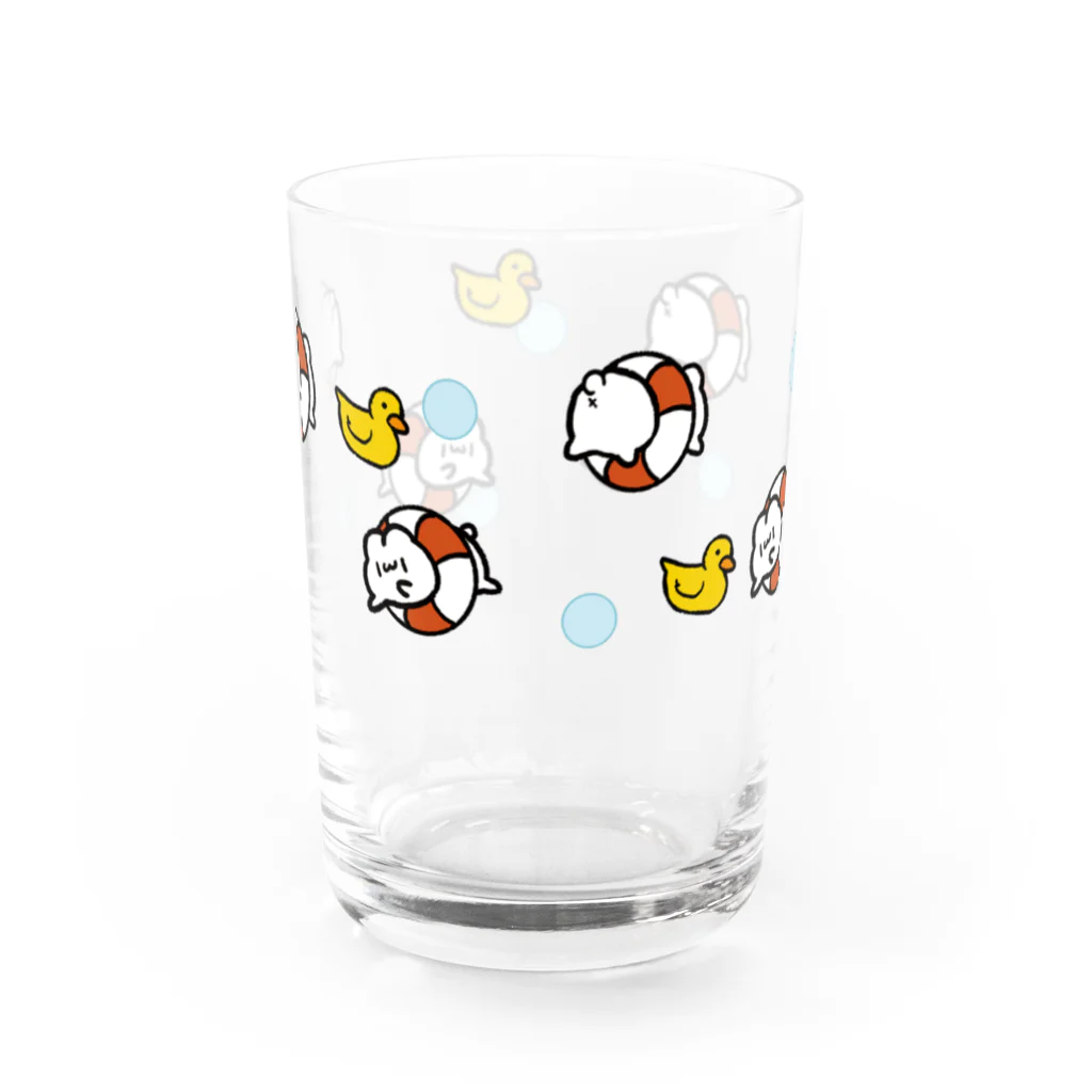 コッペパンうさぎのうさぎの夏 Water Glass :back