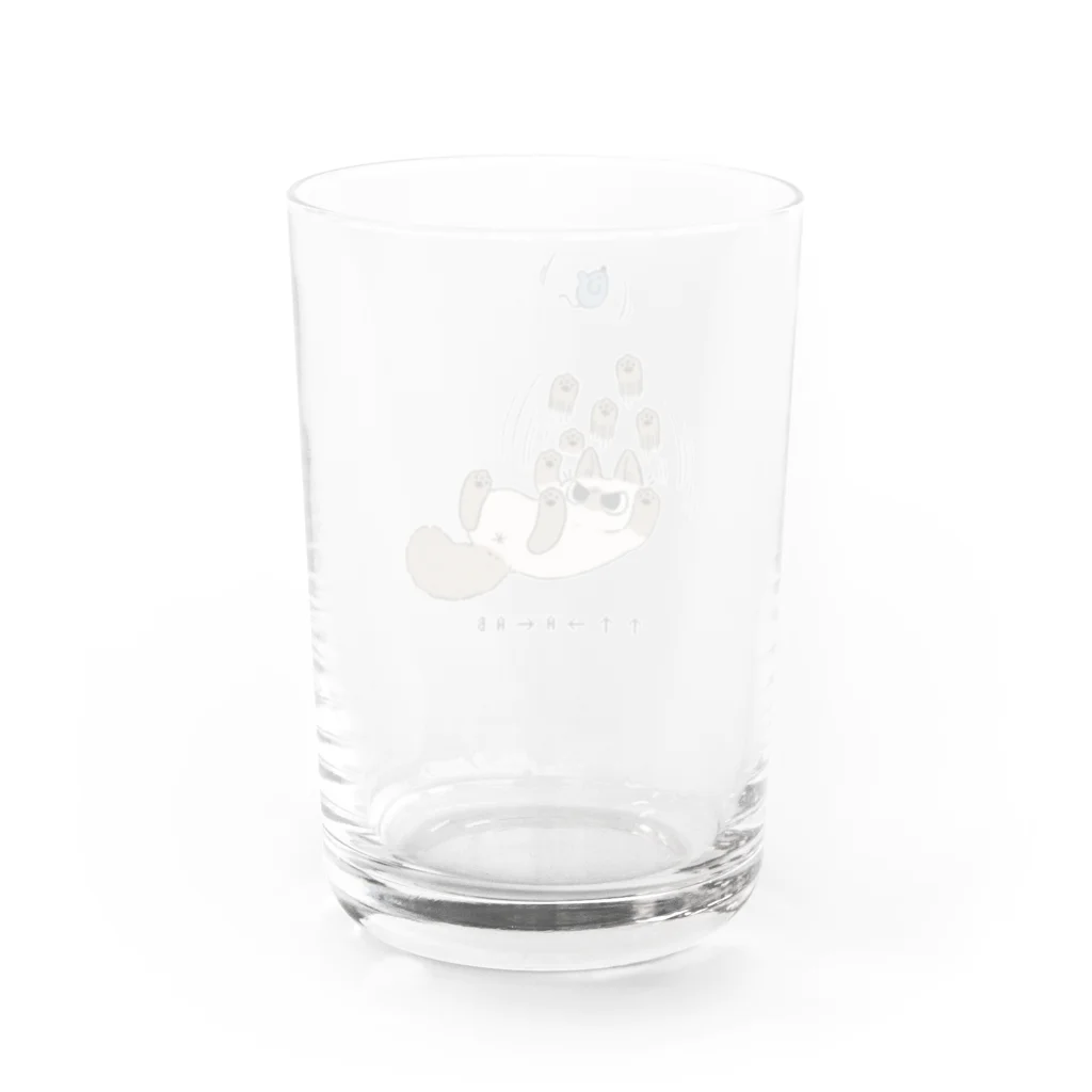 のべ子のbigニャババあずきさん Water Glass :back