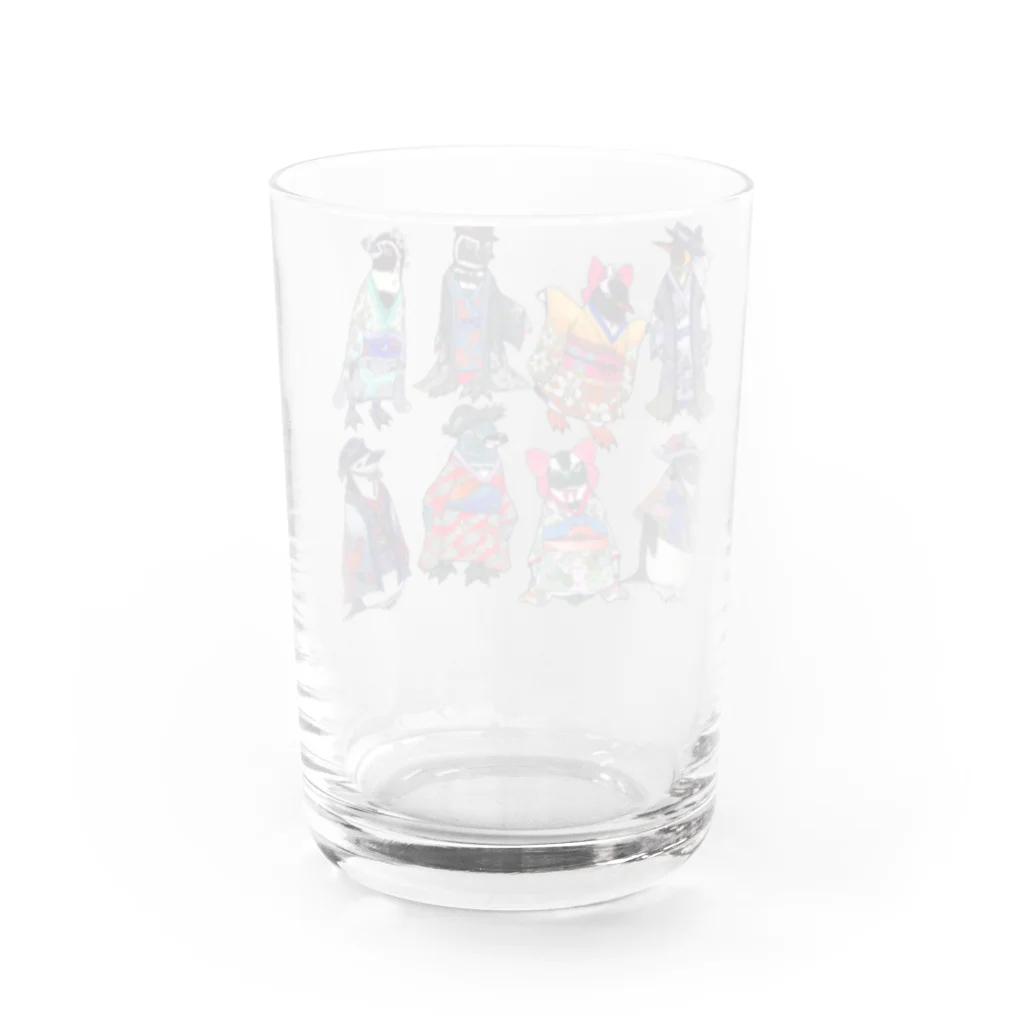 ヤママユ(ヤママユ・ペンギイナ)のKimono Penguins Water Glass :back