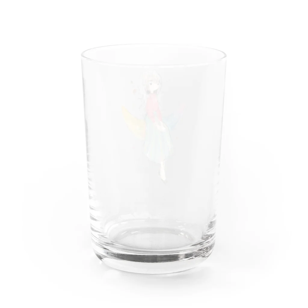 数佳のカフェインと投薬のグラス Water Glass :back