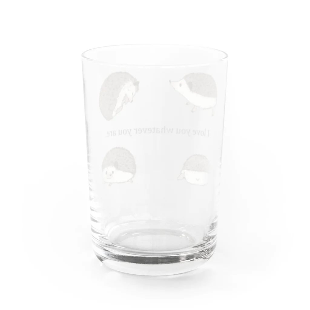 Hanamiの大好きハリネズミ  Water Glass :back