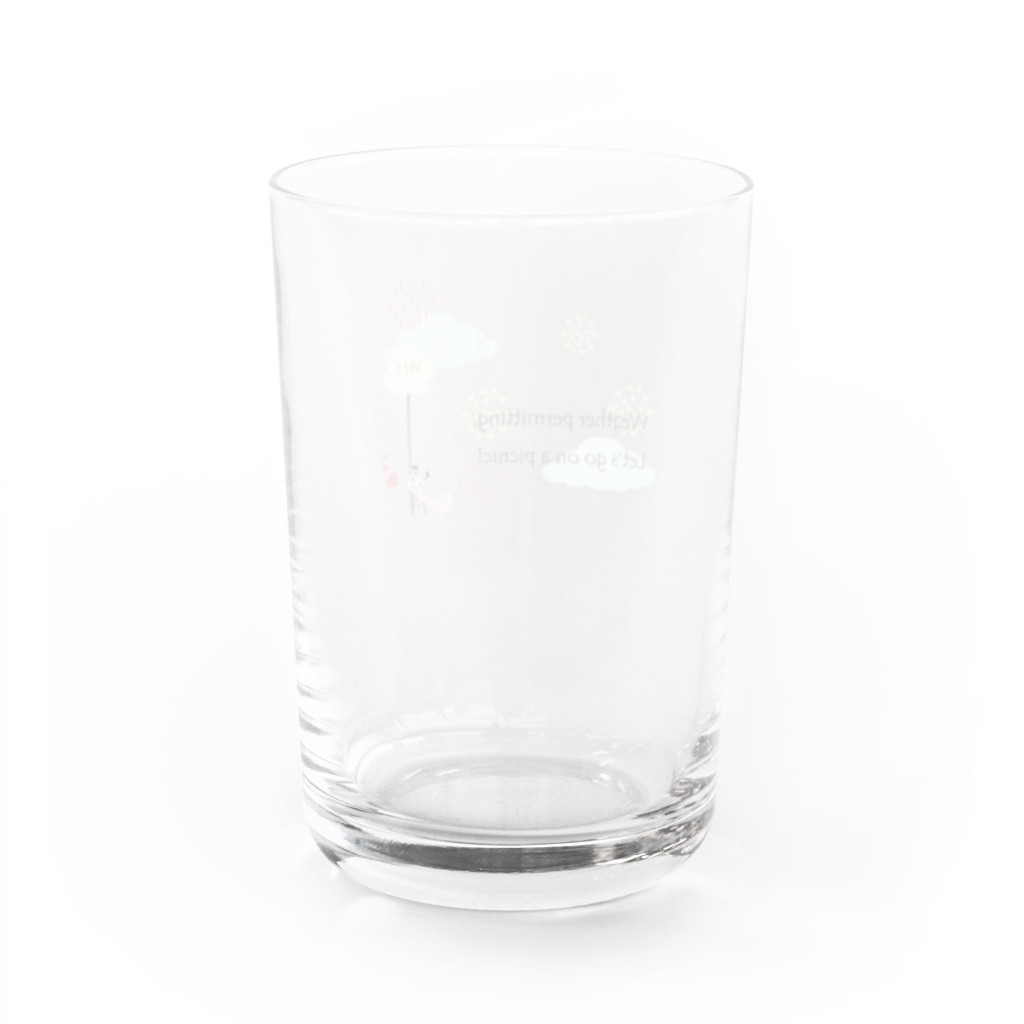 あかえほ & ちびそざいのアリさん Water Glass :back