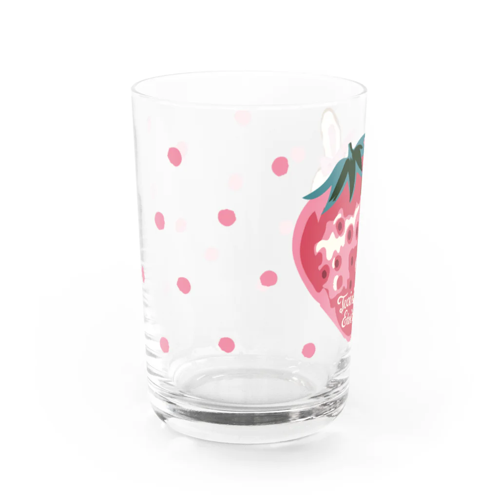 TwinkleEtoileのいちごうさぎのグラス Water Glass :back