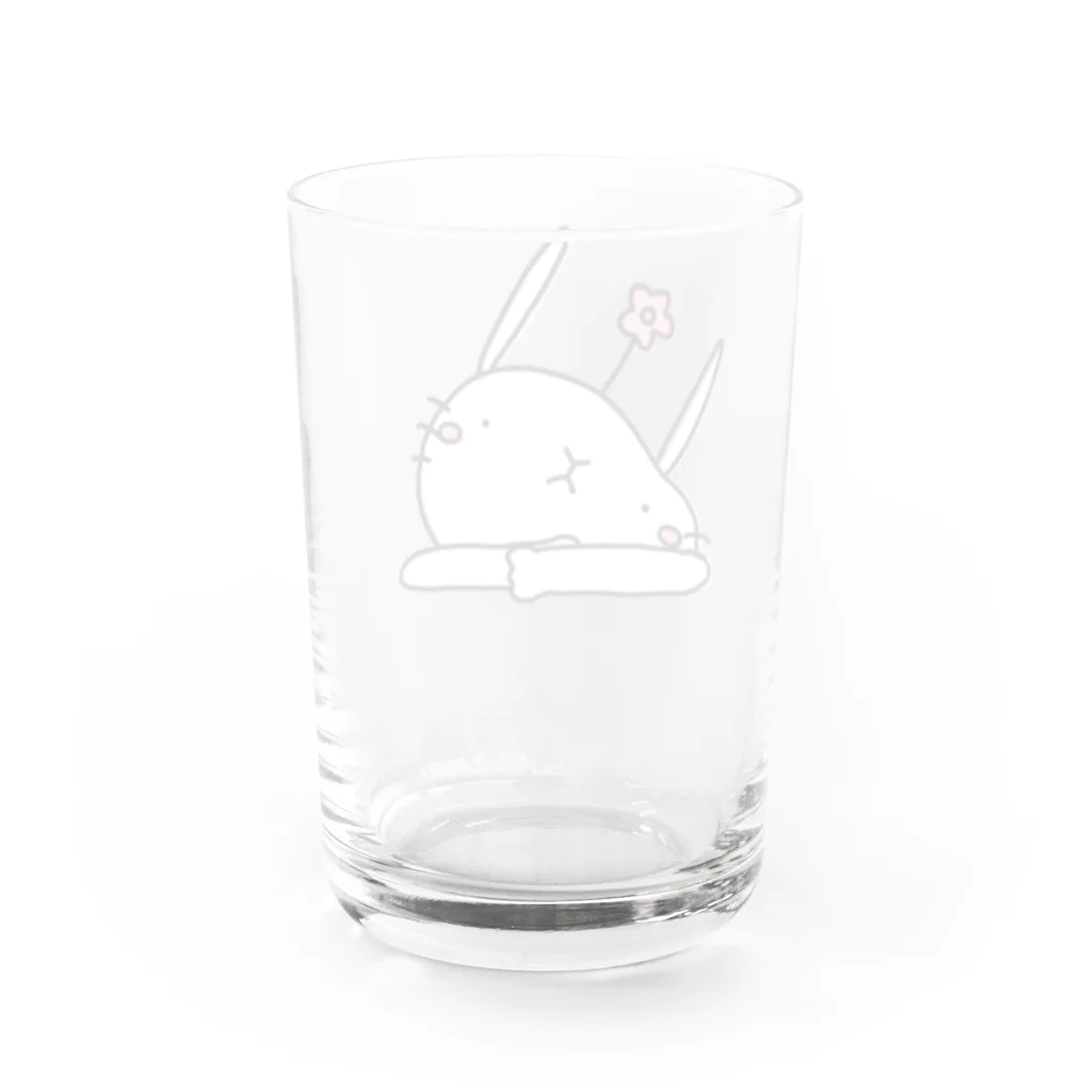 icchomaeのいっちょまえうさぎ Water Glass :back