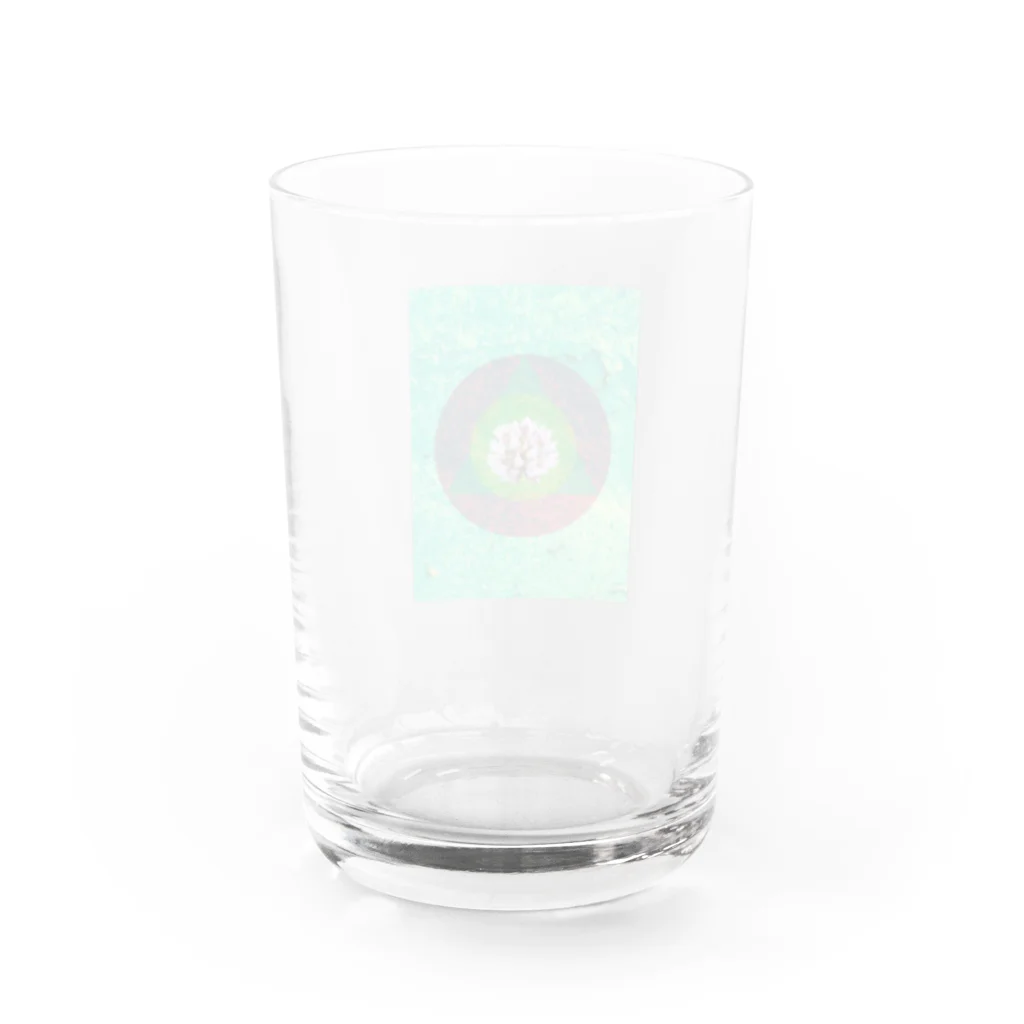 のののの店のまんなかシロツメクサ Water Glass :back