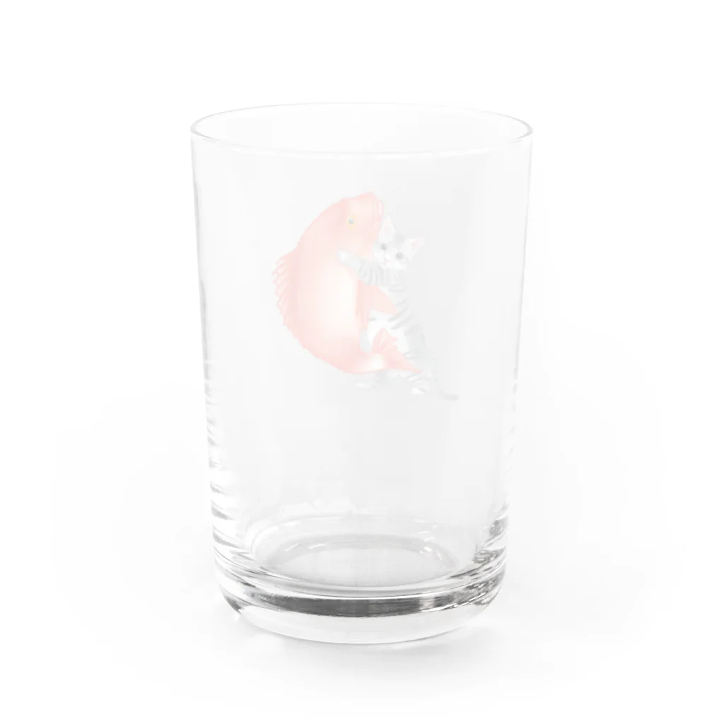 みらくしよしもの（公式）恋猫（姫ニャン） Water Glass :back