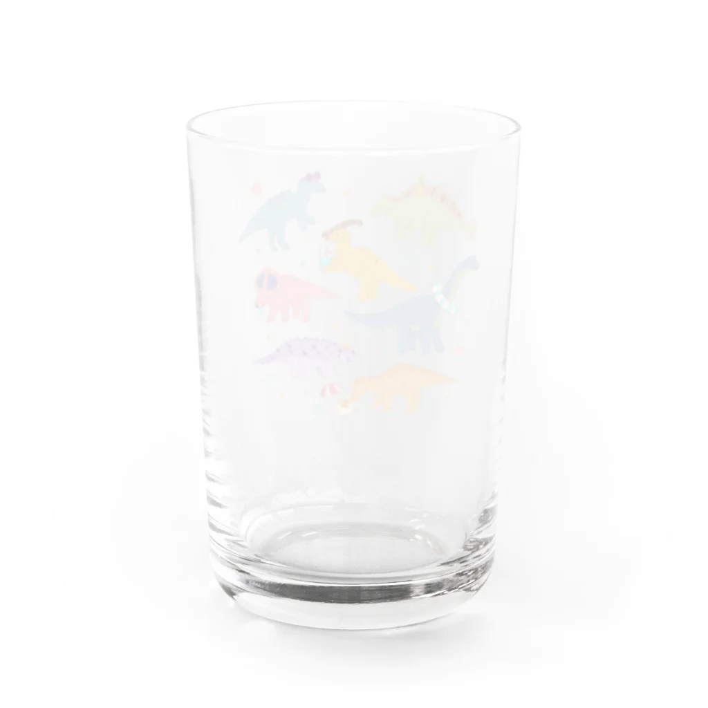 あおきさくらの夏の恐竜たち Water Glass :back