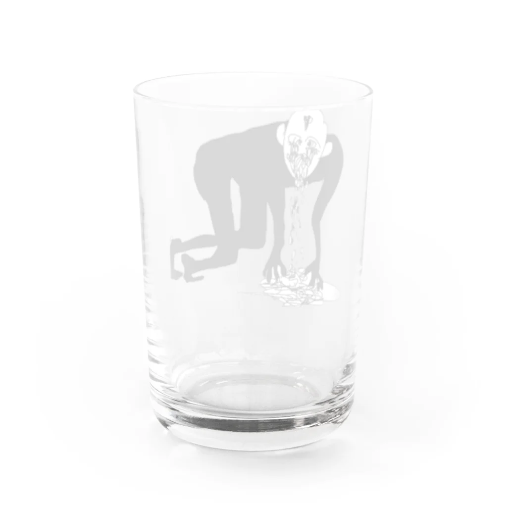 卍鮭＾ゑ＾鮭卍のびちゃお Water Glass :back