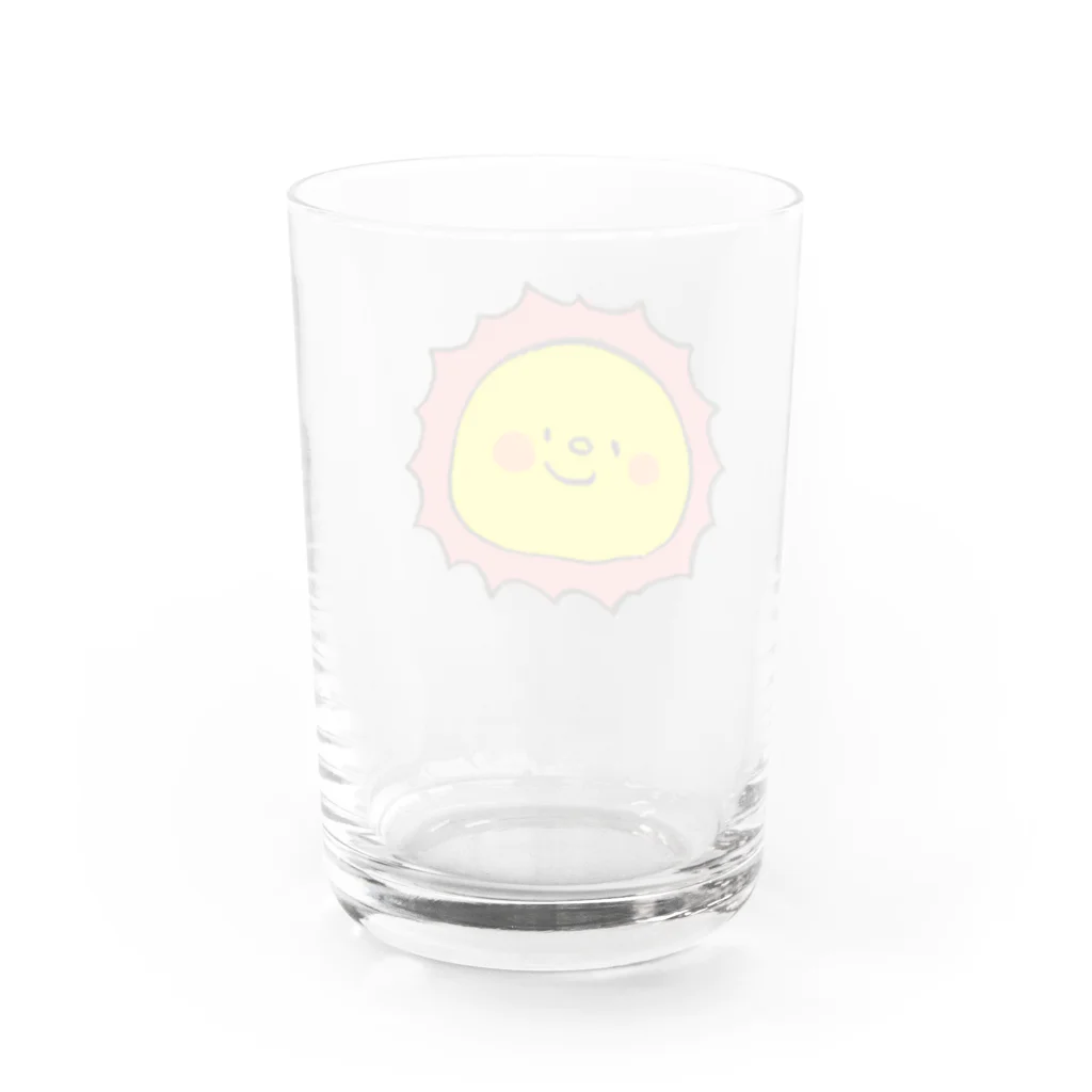 ゴキゲンサンショップのおひさま Water Glass :back