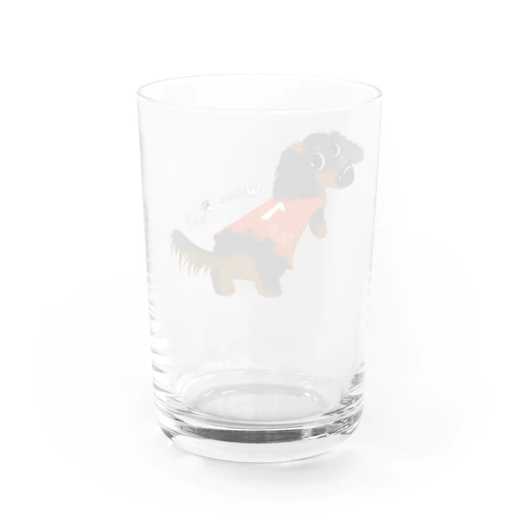 10’s HeavenのWanna Play?【Lブラック＆タン/GIRL】 Water Glass :back