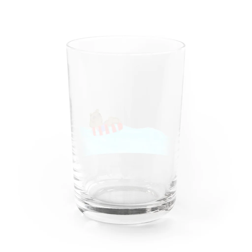 melloの海のくまさん　背景透明バージョン Water Glass :back