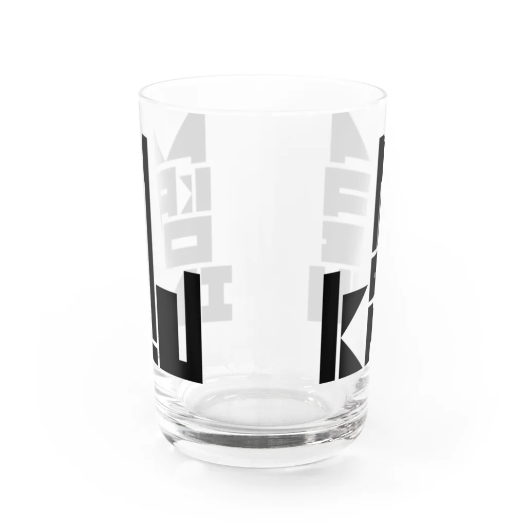 1110graphicsのKOMAINU / 狛犬 Water Glass :back