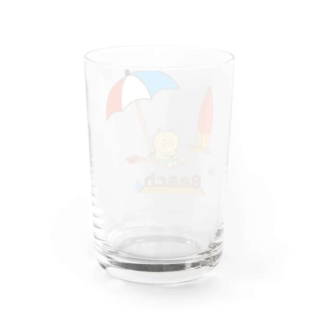 itumodooriのネコサーフィン_ひと休み Water Glass :back