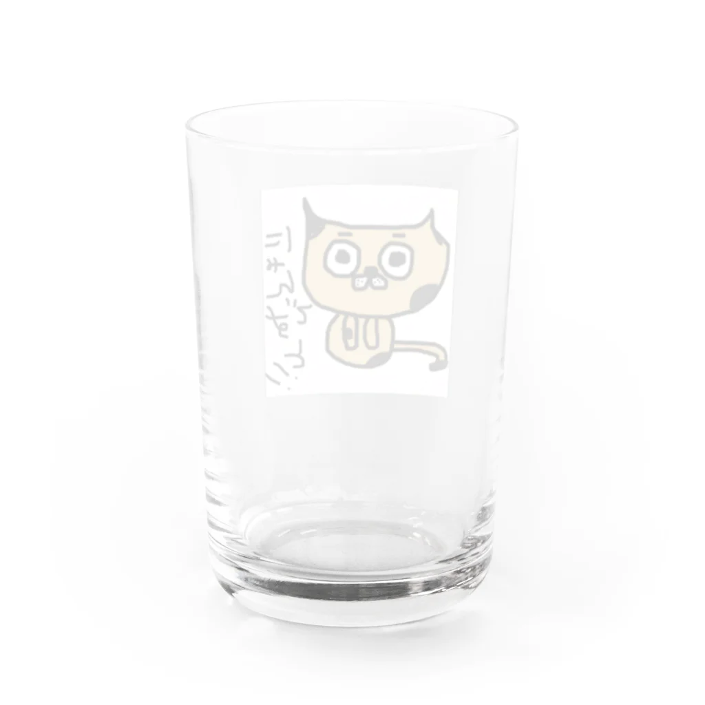 MoMoのにゃんこちゃん💕 Water Glass :back