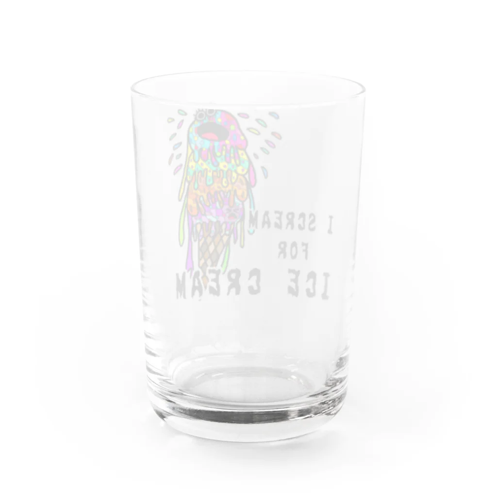 CREAMY YODAのI SCREAM  FOR ICE CREAM 202 Water Glass :back