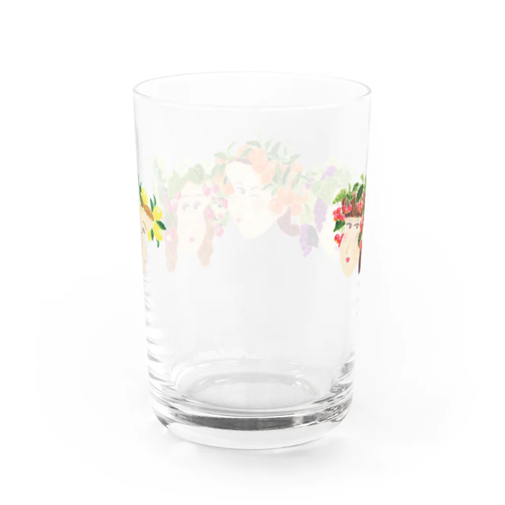 相馬涼のフルーツガールズ Water Glass :back