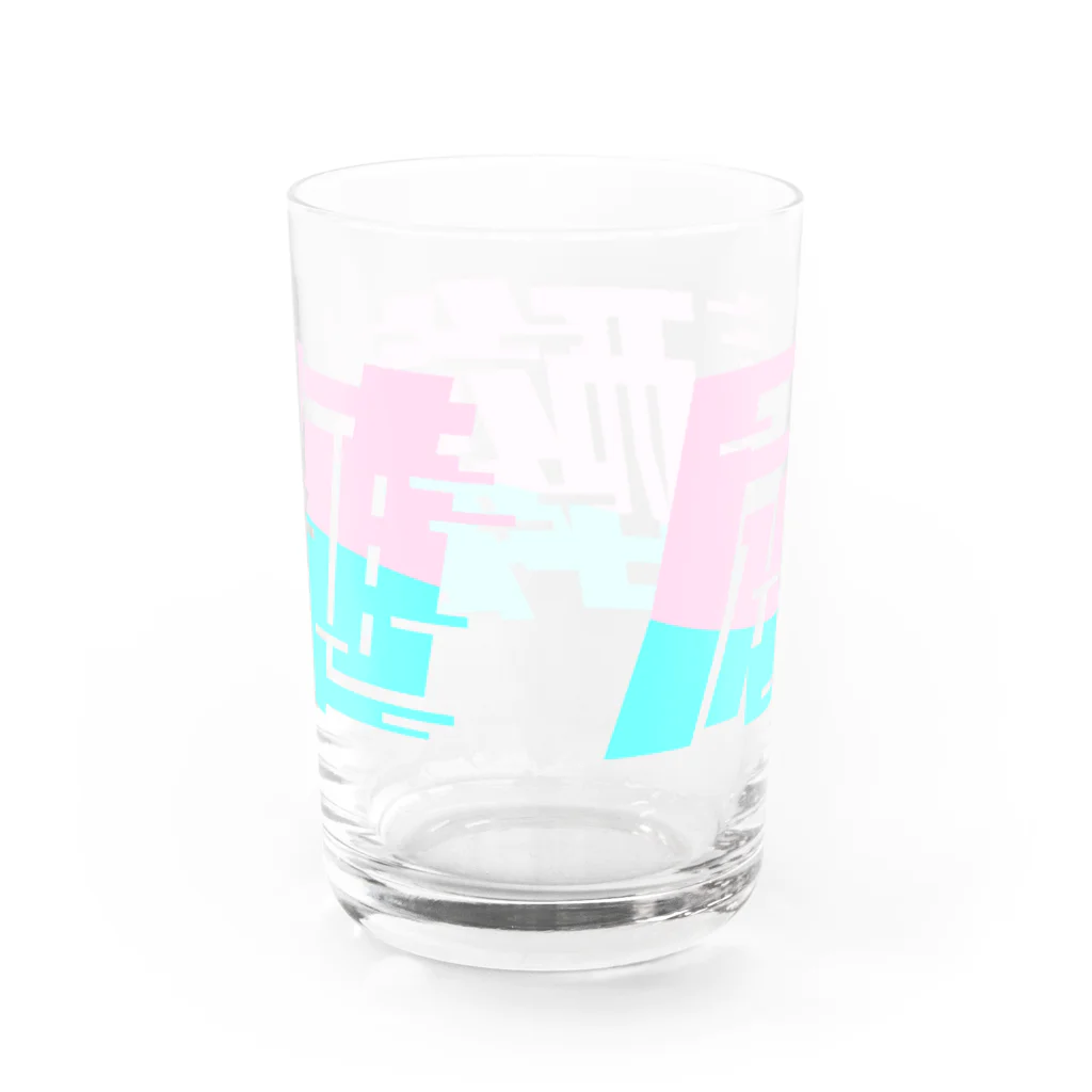 SANKAKU DESIGN STOREの光の速度で上がる尿酸値。 ネオンカラー Water Glass :back