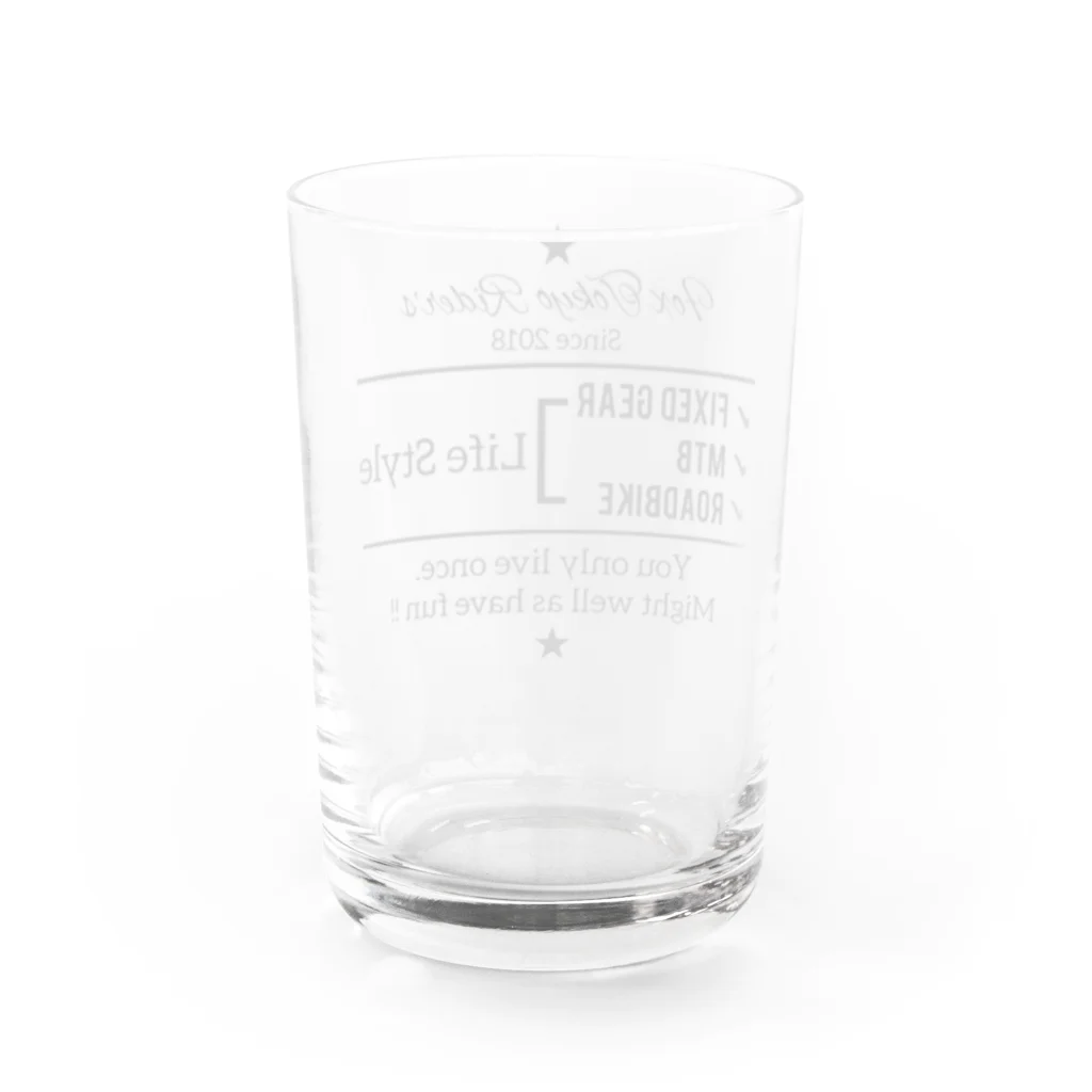 Fox Tokyo Rider'sのFox Tokyo Rider's『YOLO』(人生一度きり、楽しもうぜ！)シリーズ Water Glass :back