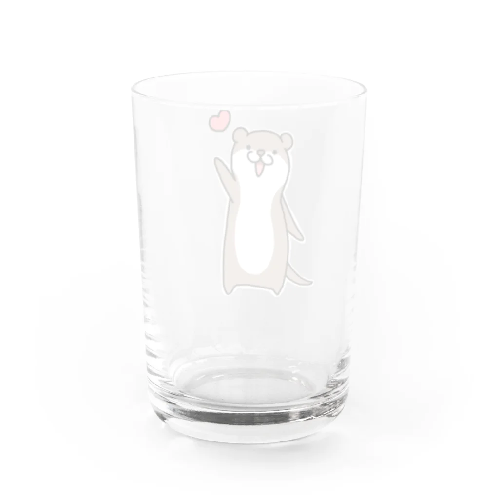 お歯黒🦊のカワウソ【海のシリーズ】 Water Glass :back