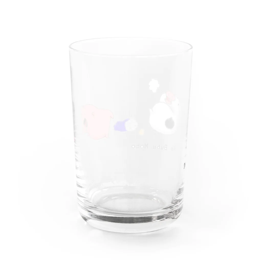 日向さおり&をりん出逢って3秒でプチ出陣のくっちゃねぶーぶーもーもー Water Glass :back