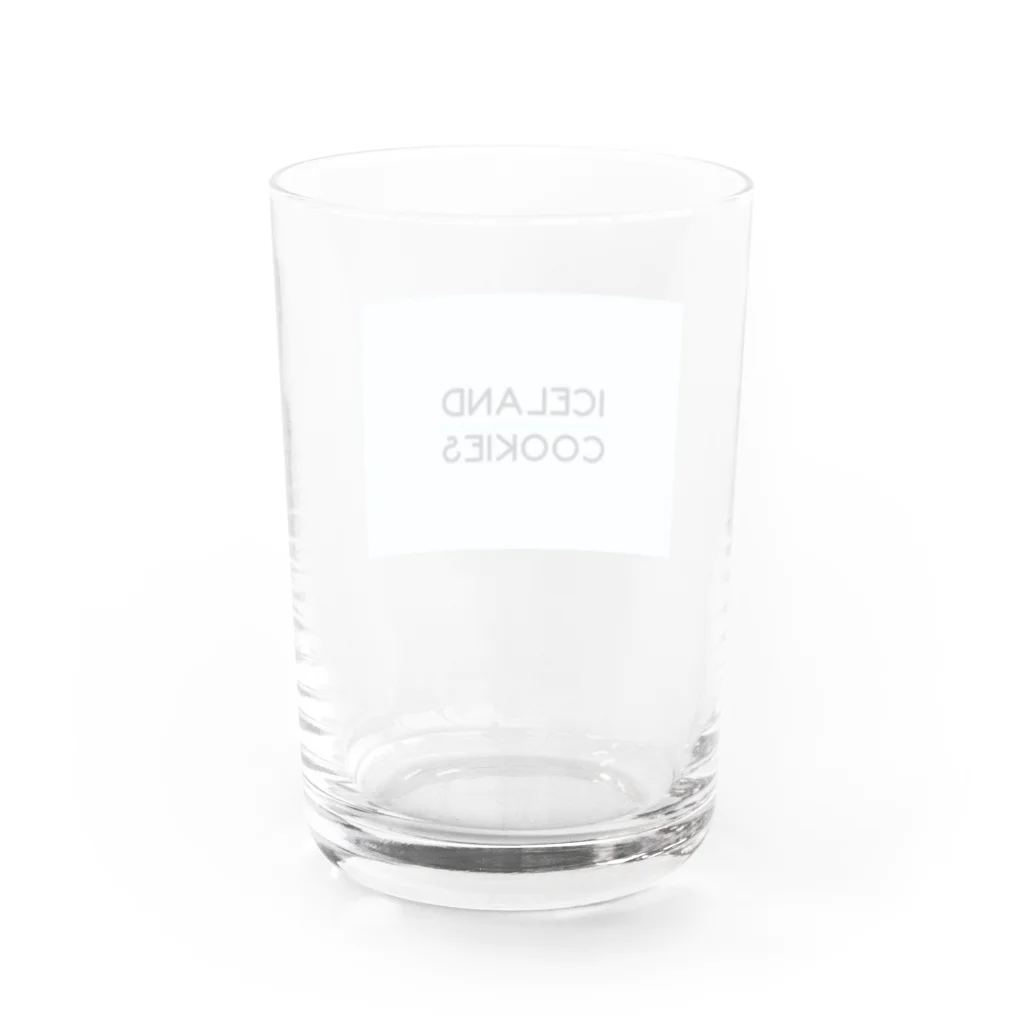 Tシャツ大好きっ子クラブのiceland cookies Water Glass :back