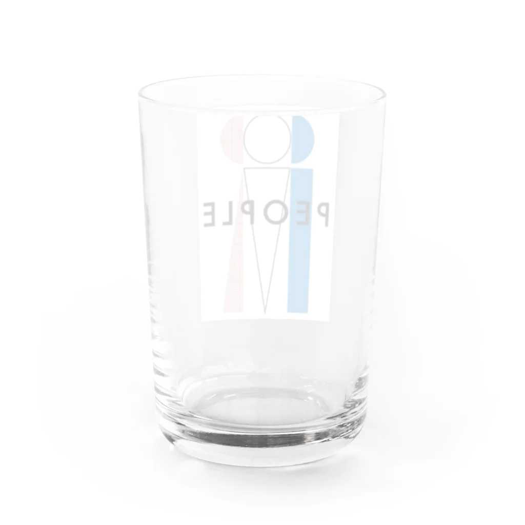 InterestのPEOPLE +chara Water Glass :back