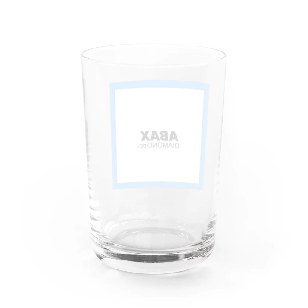 ABAX DIAMOND co.のABAX DIAMOND co.   BLUE logo グラス反対面