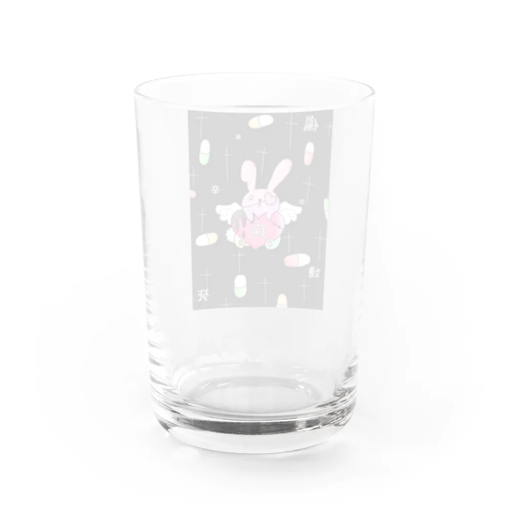 NukoNukoのメンヘラうさぎ Water Glass :back